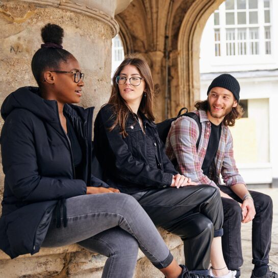 21 Students Chichester Cross 1280 X 1280 6 Students sat at Chichester Cross
