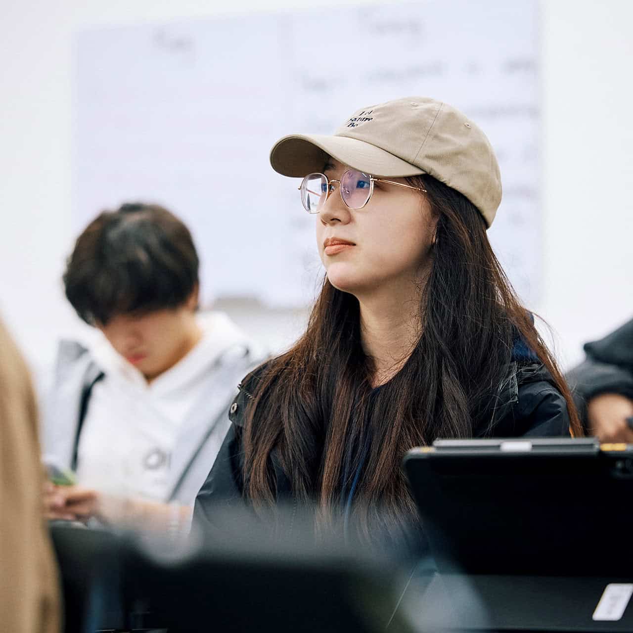 International students in classroom